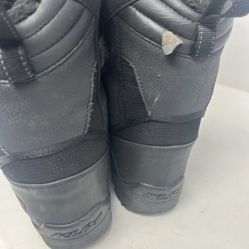 Klim Arctic GTX Black Winter Boots Men's Size 10 Gore-tex Thinsulate 3093